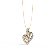 Cherished Duo Heart Pendant