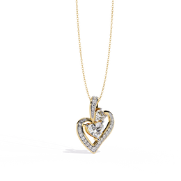 Cherished Duo Heart Pendant