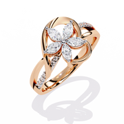 Classic Heart Halo Ring