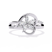 Classic Heart Halo Ring