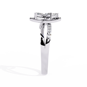 Classic Heart Halo Ring