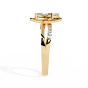 Classic Heart Halo Ring