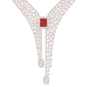 Crimson Frost Diamond Necklace