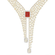 Crimson Frost Diamond Necklace