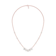 Uneven Clusters Diamond Necklace