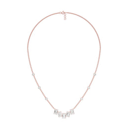 Uneven Clusters Diamond Necklace
