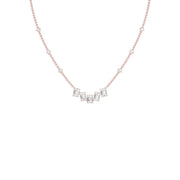 Uneven Clusters Diamond Necklace