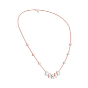Uneven Clusters Diamond Necklace