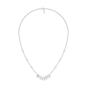 Uneven Clusters Diamond Necklace