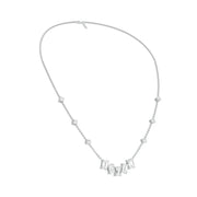 Uneven Clusters Diamond Necklace
