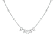 Uneven Clusters Diamond Necklace