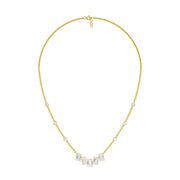 Uneven Clusters Diamond Necklace