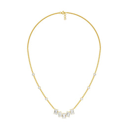 Uneven Clusters Diamond Necklace