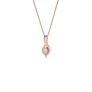 Eye Twist Dawn Diamond Pendant