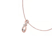 Twisted Infinity Diamond Pendant