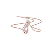 Twisted Infinity Diamond Pendant