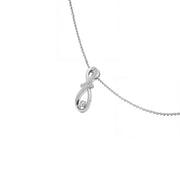 Twisted Infinity Diamond Pendant