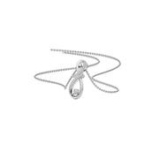 Twisted Infinity Diamond Pendant