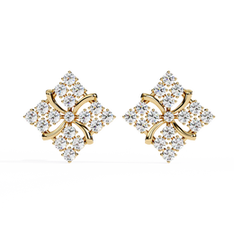 Celeste Square Stud Earrings
