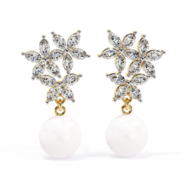 Aveline Floral Stud Earrings