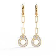 Lyra Link Drop Earrings