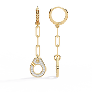 Lyra Link Drop Earrings