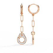 Lyra Link Drop Earrings