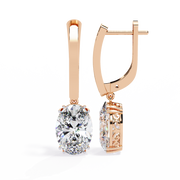 Nova Solitaire Drop Earrings