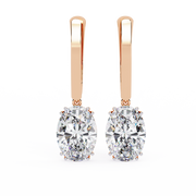 Nova Solitaire Drop Earrings