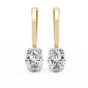 Nova Solitaire Drop Earrings