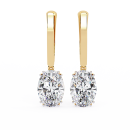 Nova Solitaire Drop Earrings