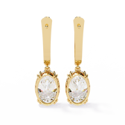 Nova Solitaire Drop Earrings