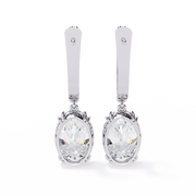 Nova Solitaire Drop Earrings