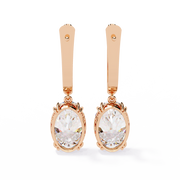 Nova Solitaire Drop Earrings