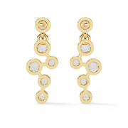 Staggered Bezel Earrings