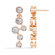 Staggered Bezel Earrings