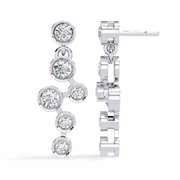 Staggered Bezel Earrings