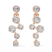Staggered Bezel Earrings