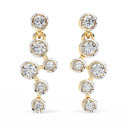 Staggered Bezel Earrings