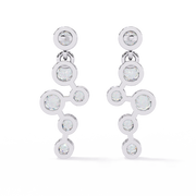 Staggered Bezel Earrings