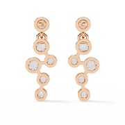 Staggered Bezel Earrings