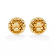 Aura Oval Studs Earrings