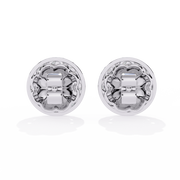 Aura Oval Studs Earrings