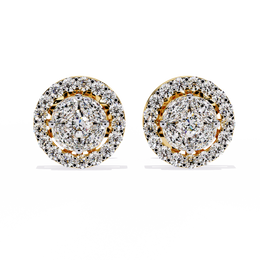 Aura Oval Studs Earrings