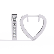Heart-Shaped Hoop Earrings