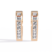 Heart-Shaped Hoop Earrings