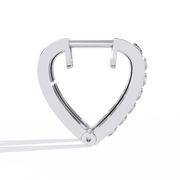 Heart-Shaped Hoop Earrings