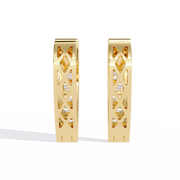 Heart-Shaped Hoop Earrings