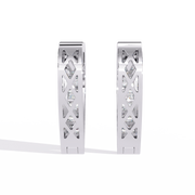 Heart-Shaped Hoop Earrings