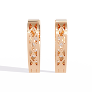 Heart-Shaped Hoop Earrings